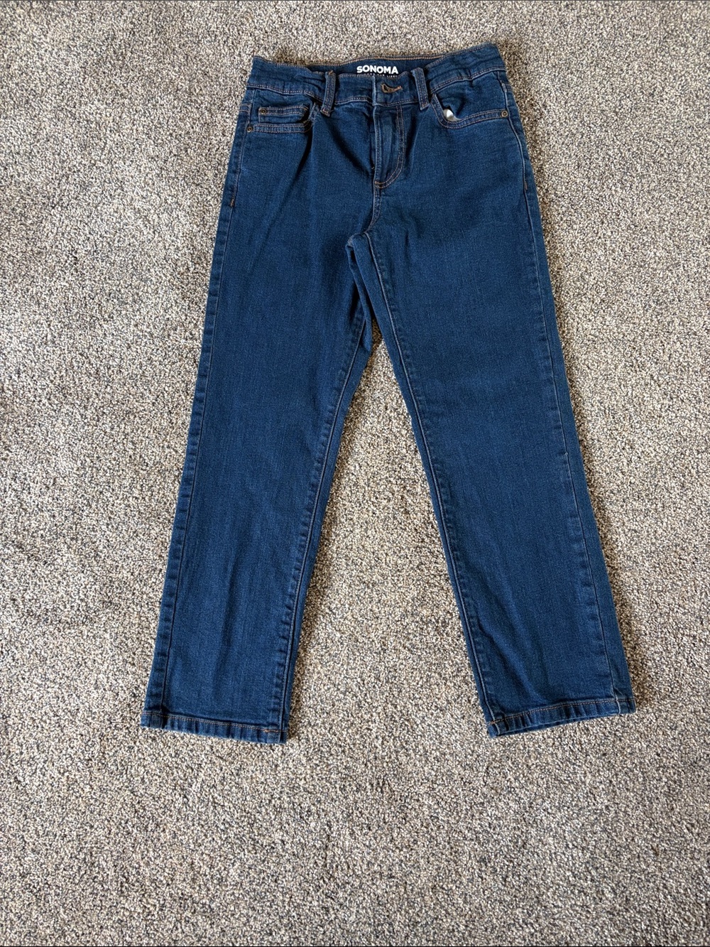 Boys SONOMA Navy Straight-Leg Flexwear Jeans Size 10
